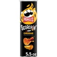 thumbnail image 1 of Pringles Scorchin' Cheddar Potato Crisps Chips, Spicy Snacks, 5.5 oz, 1 of 11