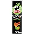 thumbnail image 1 of Pringles Scorchin' Chili and Lime Potato Crisps Chips, Spicy Snacks, 5.5 oz, 1 of 11