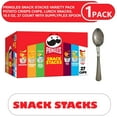 thumbnail image 1 of Pringles Snack Stacks Variety Pack Potato Crisps Chips, Lunch Snacks, 19.5 oz, 27 Count with supplyplex spoon, 1 of 6