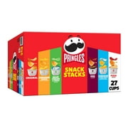 Pringles Snack Stacks Variety Pack Potato Crisps Chips, Lunch Snacks, 19.5 oz, 27 Count