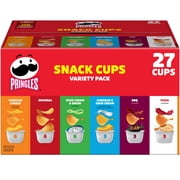 Pringles Potato Crisps Chips, Lunch Snacks, Snack Cups, Variety Pack, 19.5oz Box (27 Cups)