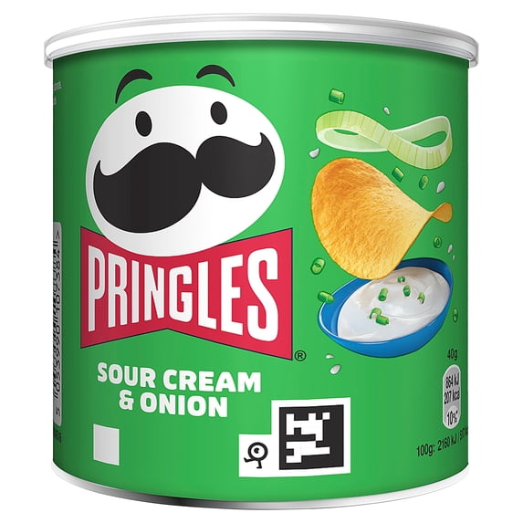 Pringles Sour Cream & Onion Snacks 40G, Imported from Britain
