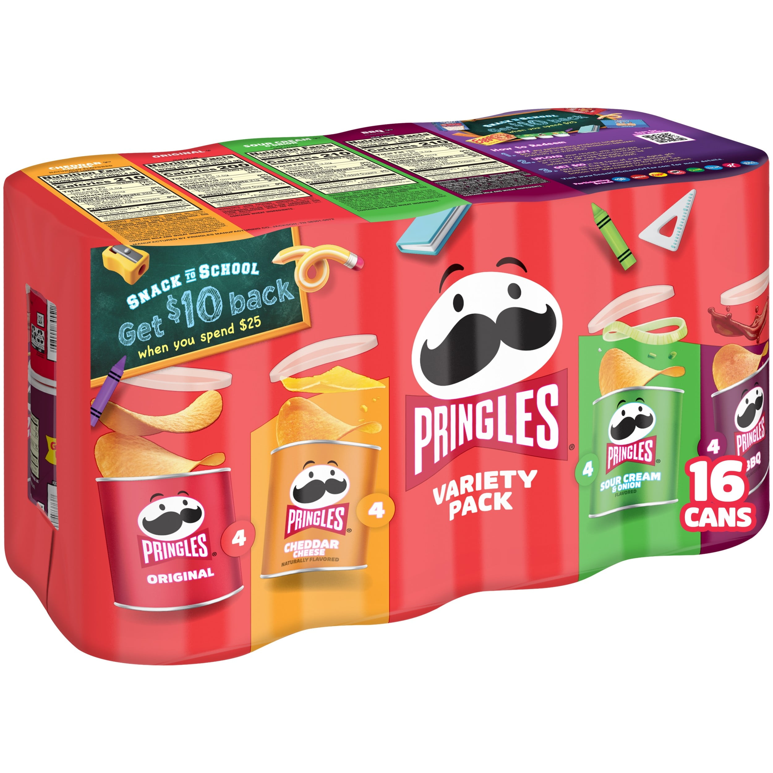 プリングルス 空き箱×16個 Pringles Potato Crisps Chips Variety Pack 16 Count Snack Box