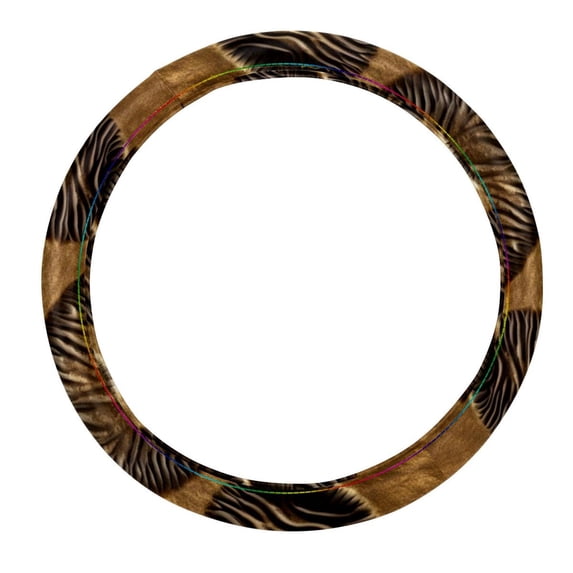 Print 14.5 Inch Printing PVC Leather Car Wheel Cover Steering Wheel Covers Auto Accessories