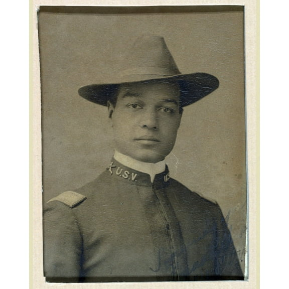 Print: 2nd Lt. Frank R. Newland i.e. Steward, 8th US VI, circa 1898