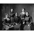 thumbnail image 1 of Print: 5 Female Negro Officers Of Women's League, Newport, Rhode Island, 1 of 4