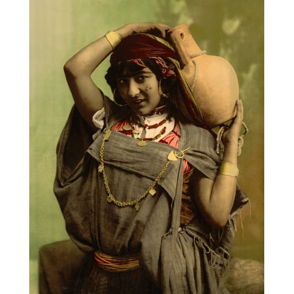Print: A Bedouin Woman, Tunis, Tunisia, 1899