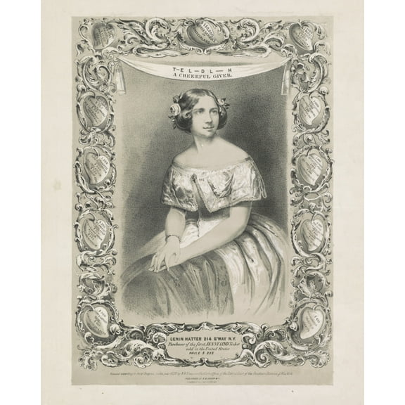 Print: A Cheerful Giver, 1850