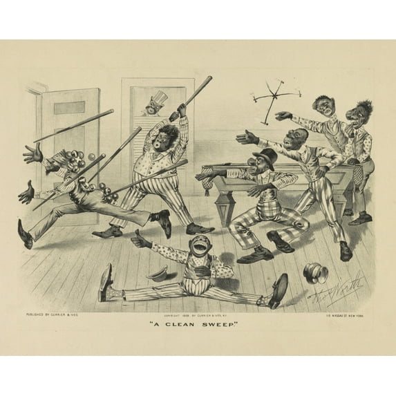 Print: A Clean Sweep, 1889