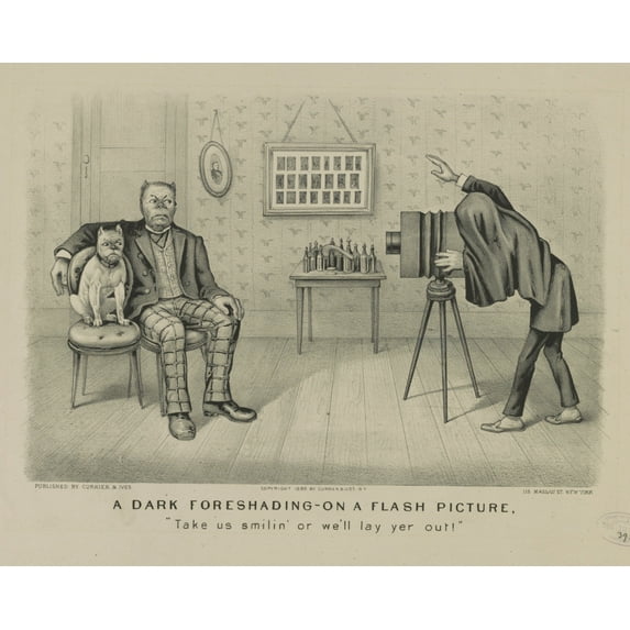 Print: A Dark Foreshading - On A Flash Picture, Take US Smilin' Or We'll