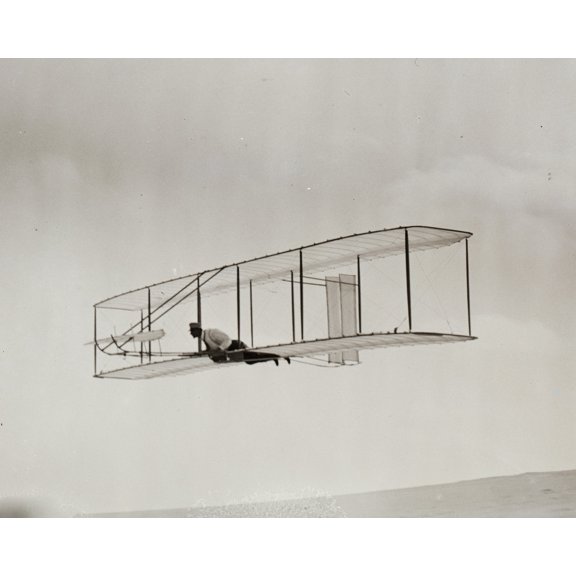 Print: A Glide With The Double-Rudder Machine Moving To The Left, North