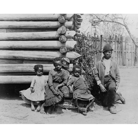 Print: A Group - Taken Near Thomasville, circa 1884