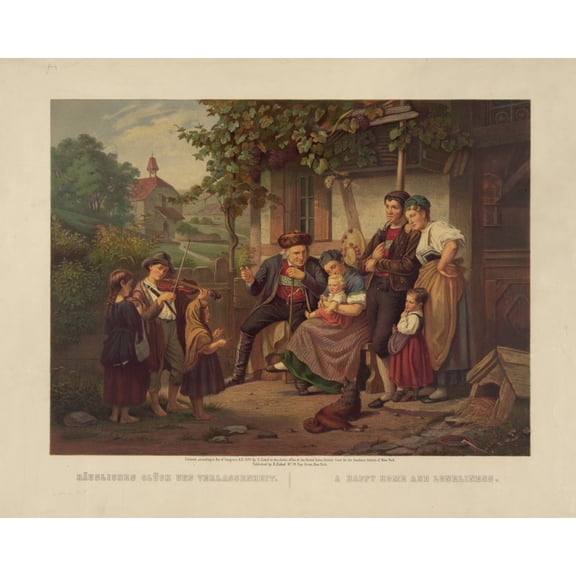 Print: A Happy Home And Loneliness, 1870