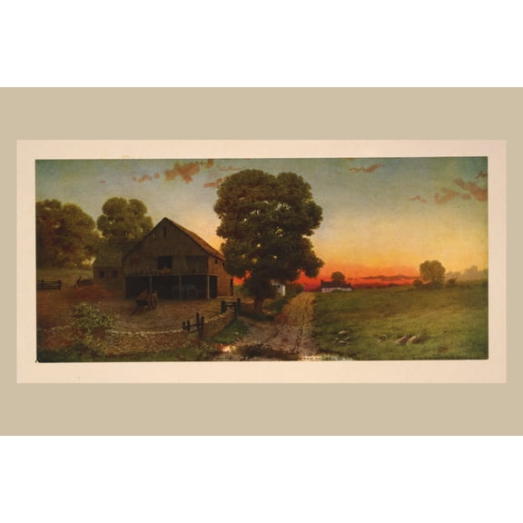 Print: A New Hampshire Sunset, 1910