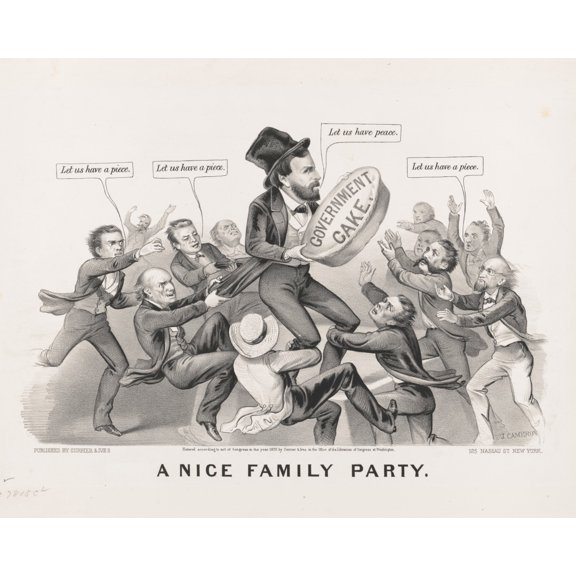 Print: A Nice Family Party, 1872