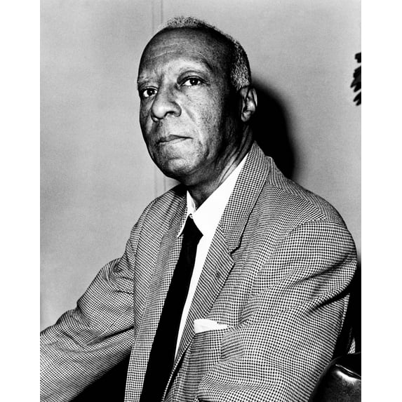 Print: A. Philip Randolph, Half-Length Portrait, Facing Front, 1963