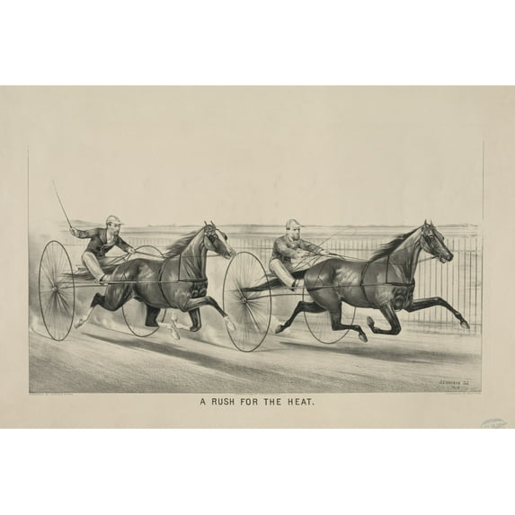 Print: A Rush For The Heat, 1884
