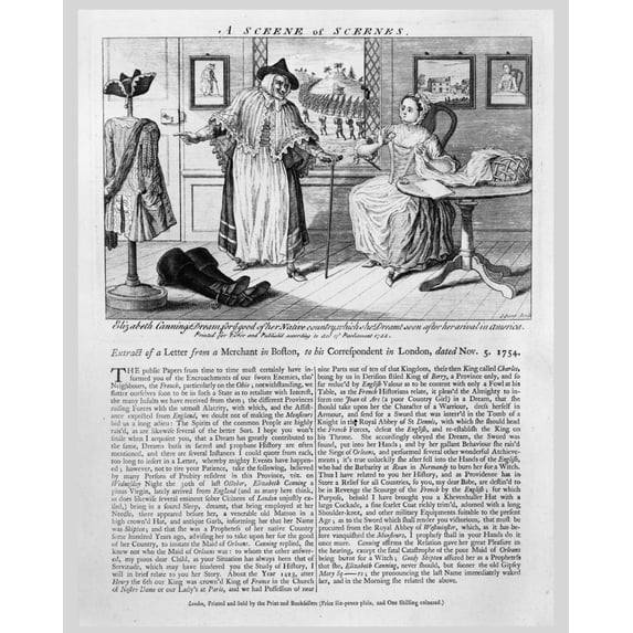 Print: A Sceene Of Sceenes. Elizabeth Cannings Dream For Good, 1755