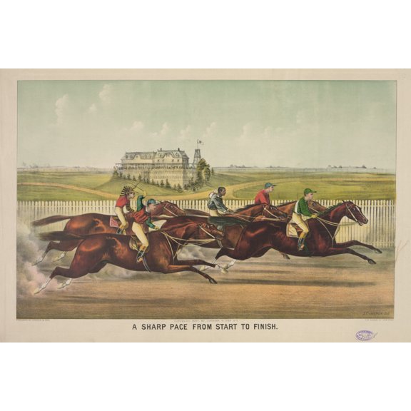 Print: A Sharp Pace From Start To Finish, 1887