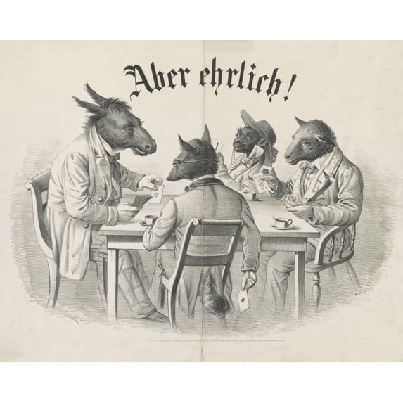 Print: Aber Ehrlich! (But Honestly!) 1863