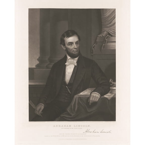 Print: Abraham Lincoln - 16th President Of The United States