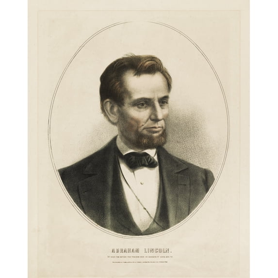 Print: Abraham Lincoln, 1865