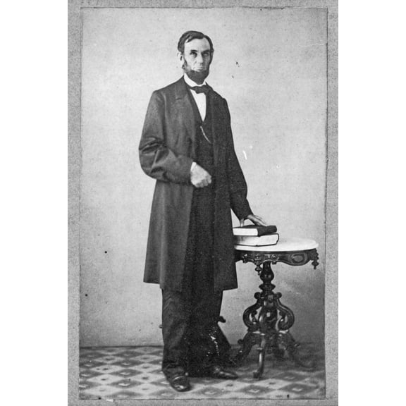 Print: Abraham Lincoln, Full-Length Portrait, Standing, 1900