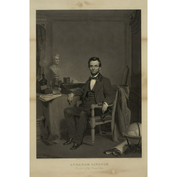 Print: Abraham Lincoln - President Of The United States