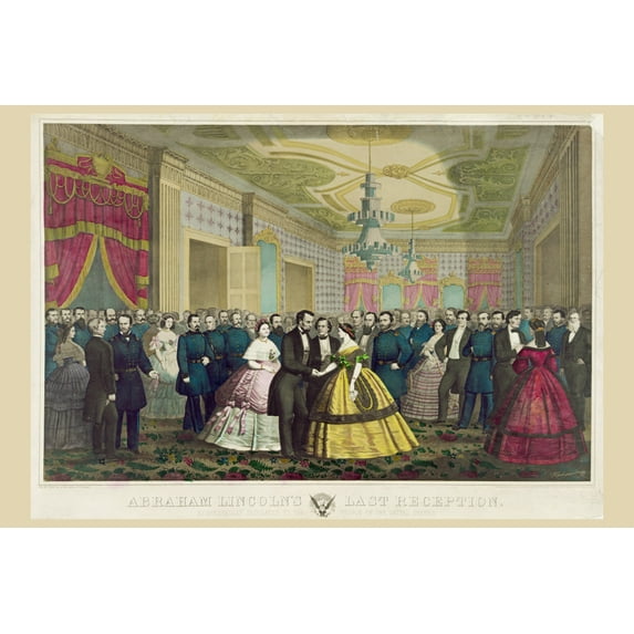 Print: Abraham Lincoln's Last Reception, 1865