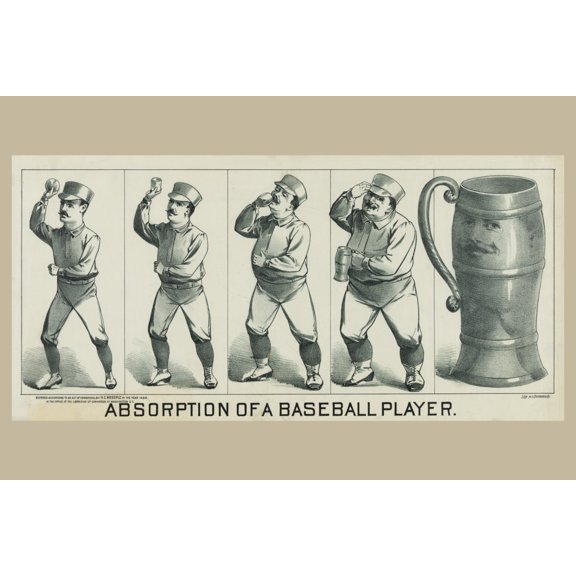 Print: Absorption Of A Baseball Player