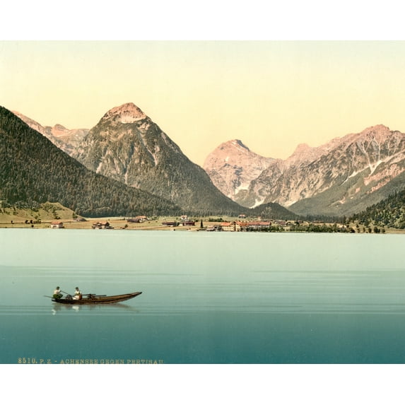 Print: Achensee, Towards Pertisau, Tyrol, Austro-Hungary, circa 1890
