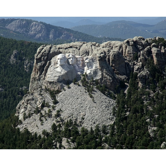 Print: Aerial View, Mount Rushmore, Near Keystone, South Dakota, 2009