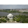 thumbnail image 1 of Print: Aerial View Of Jefferson Memorial And Washington Monument, 1 of 4