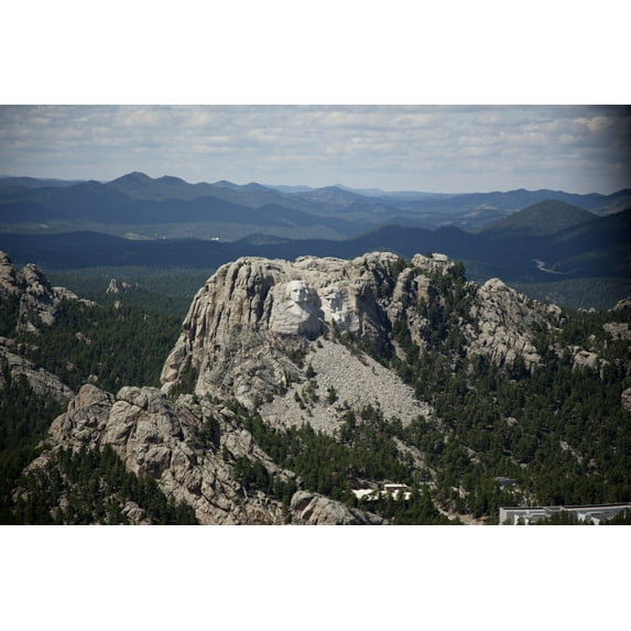 Print: Aerial View Of Mount Rushmore, South Dakota, 2009