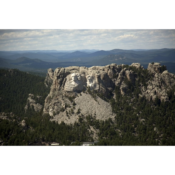 Print: Aerial View Of Mount Rushmore, South Dakota, 2009