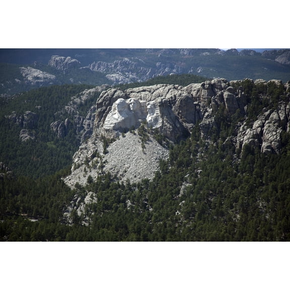 Print: Aerial View Of Mount Rushmore, South Dakota, 2009