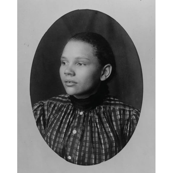 Print: African American Girl, Facing Left, 1899