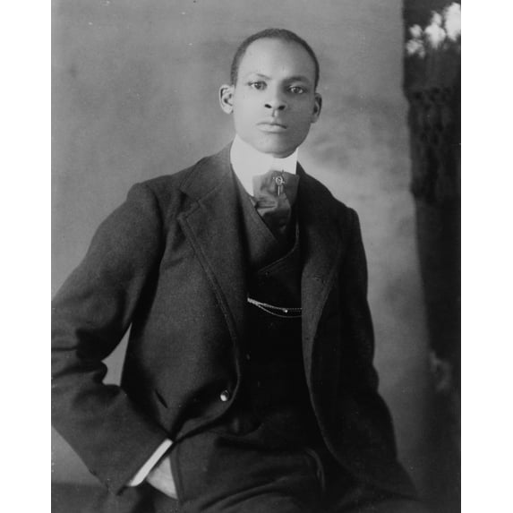 Print: African American Man, Seated, Facing Front, 1899