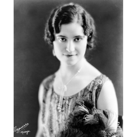 Print: Aida Doninelli, Head-And-Shoulders Portrait, Facing Front, circa