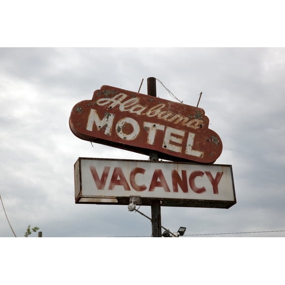 Print: Alabama Motel In Rural Alabama, 2010