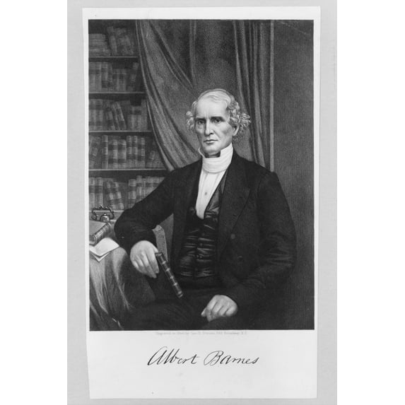 Print: Albert Barnes, circa 1860