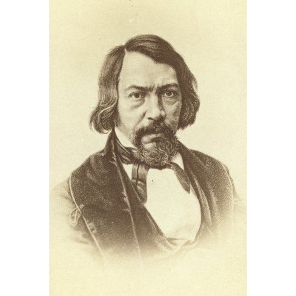 Print: Aleksei Stepanovich Khomiakov, Head-And-Shoulders Portrait, Facing