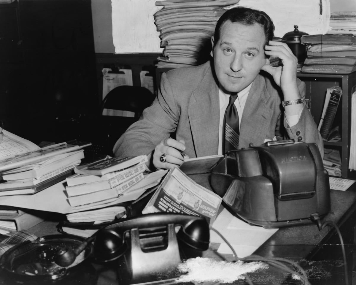 Print: Allan Roth And His Books, Tables And Calculating Machines, 1954 ...