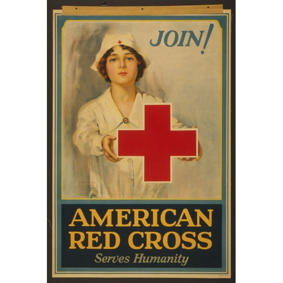 Print: American Red Cross Serves Humanity Join! /, circa 1914