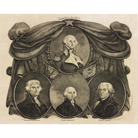 Print: American Star, circa 1812