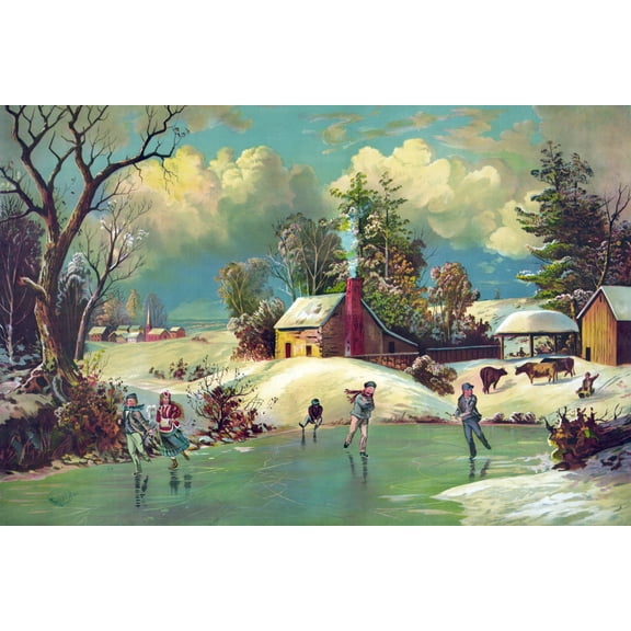 Print: American Winter Life