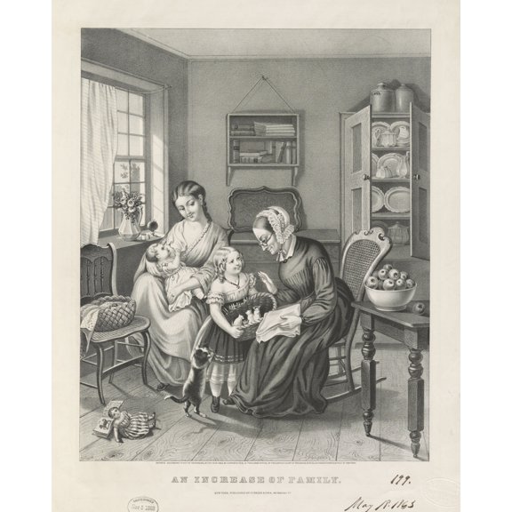 Print: An Increase Of Family, 1863