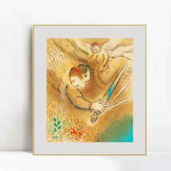 Print Angel By Marc Chagall Wall Art Home Decorations Art Home Decor Vintage Gift Living Room Dercor Wall Art Birthday Gift