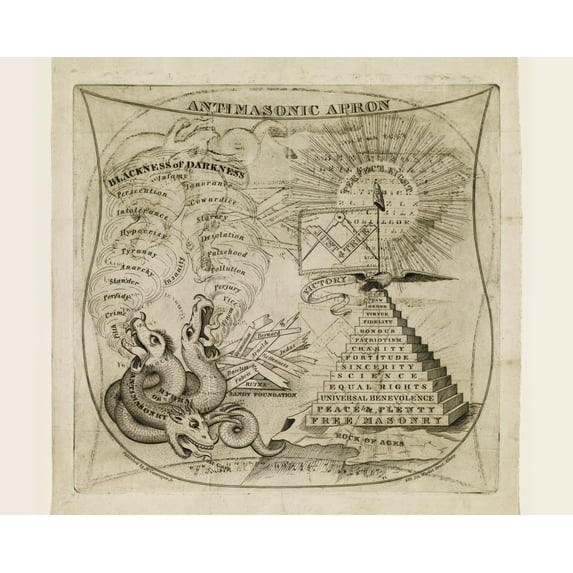 Print: Anti-Masonic Apron, 1831