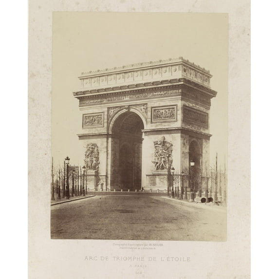 Print: Arc De Triomphe De L'etoile A Paris /, 1854
